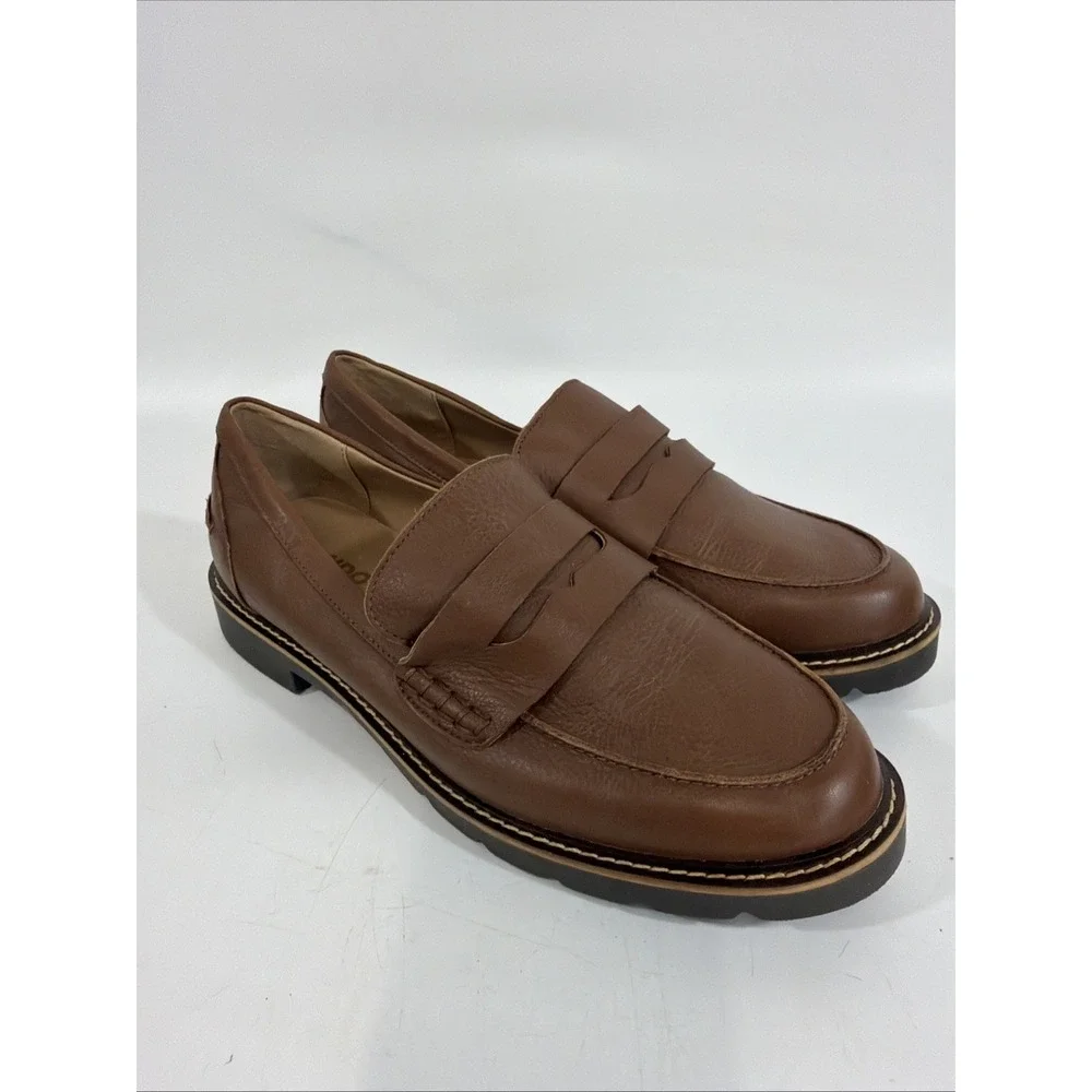 Womens‎ Blondo Waterproof Penny Loafers Brown Leather Size 10